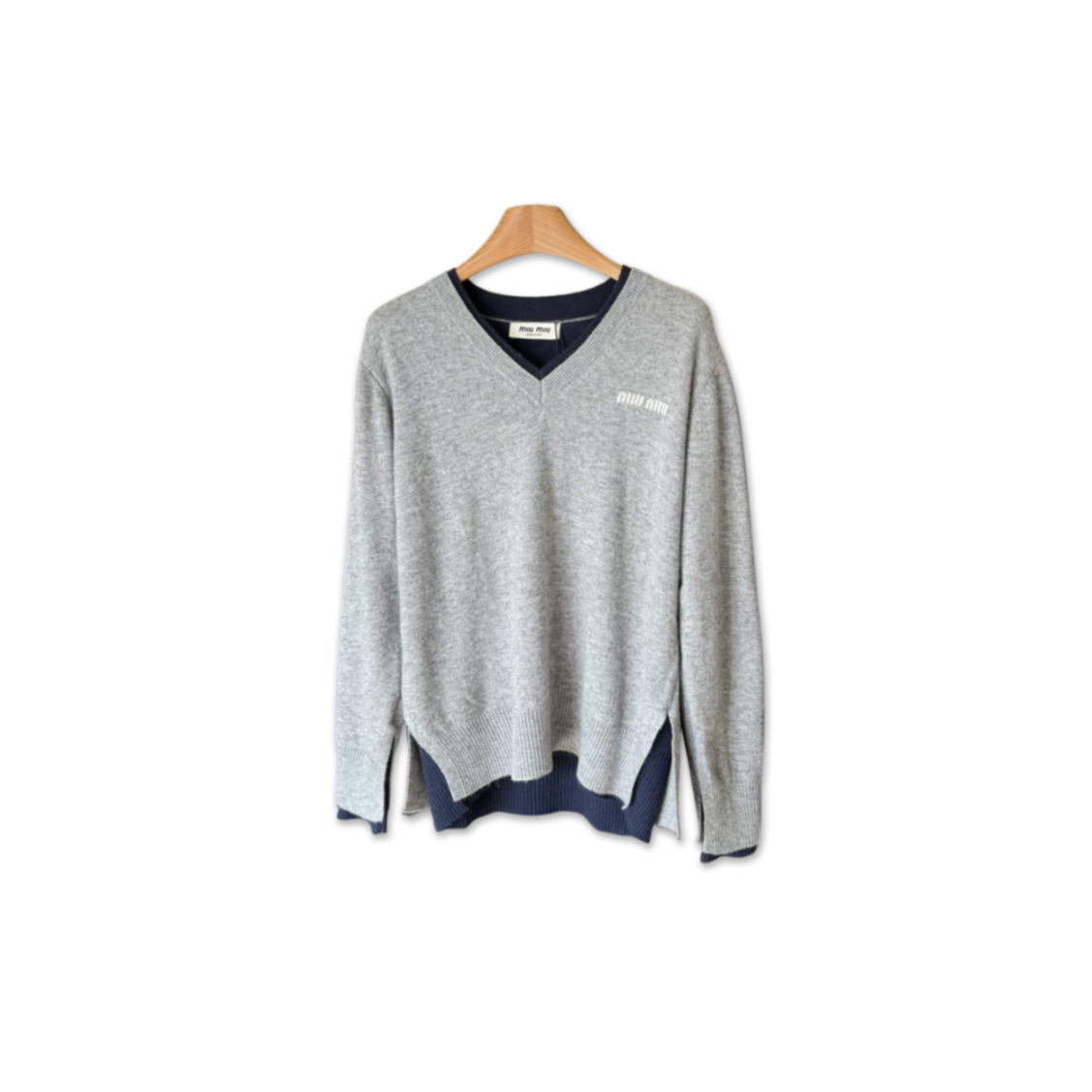 M1v M1v faux two-piece knitwear